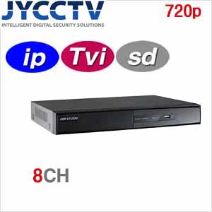 HIKVISION / SD / IP / 720P 가능 HD-TVI 8채널 녹화기 DS-7208HGHI-E2