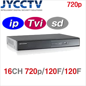 HIKVISION / SD / IP / 720P 가능 HD-TVI 16채널 녹화기 DS-7216HGHI-E1